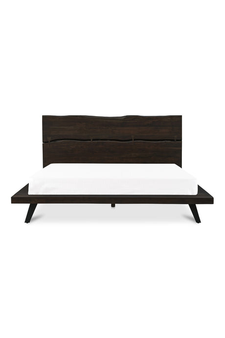   Modern European furniture - Brown Solid Acacia Bed - www.oroa.com | Oroa.com