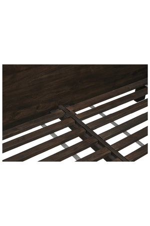   Modern European furniture - Brown Solid Acacia Bed - www.oroa.com | Oroa.com