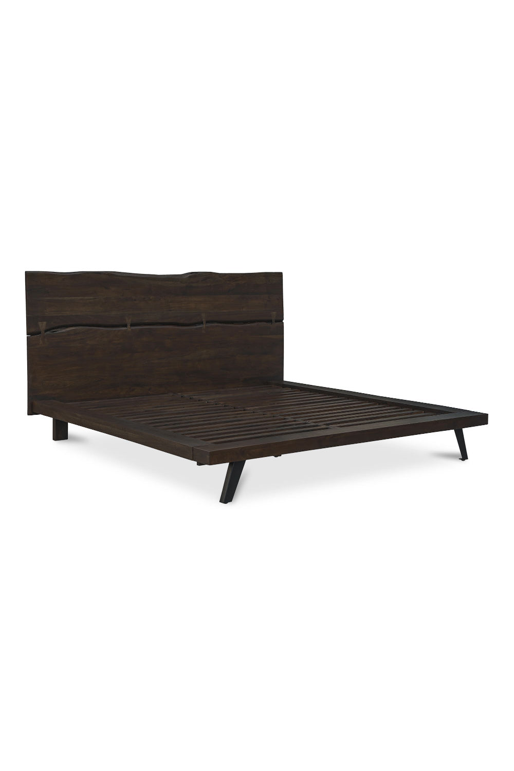   Modern European furniture - Brown Solid Acacia Bed - www.oroa.com | Oroa.com