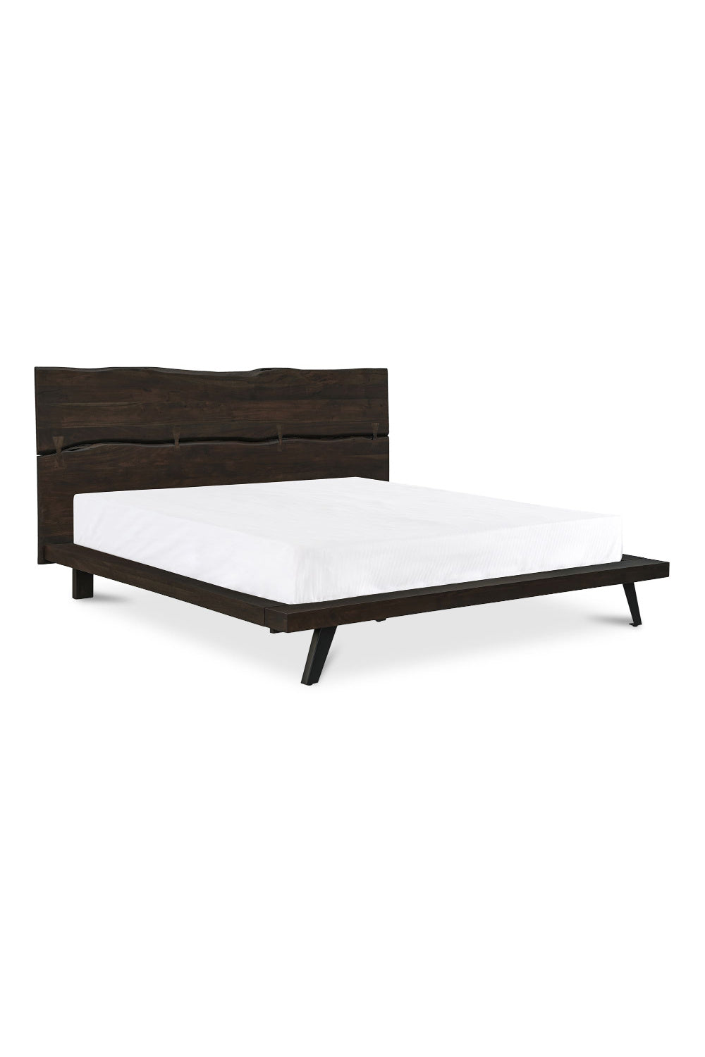   Modern European furniture - Brown Solid Acacia Bed - www.oroa.com | Oroa.com