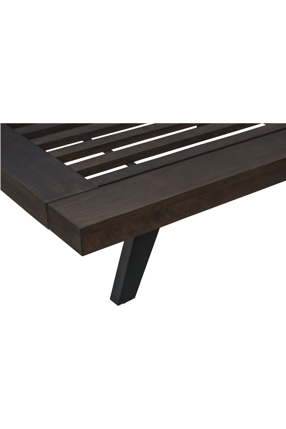   Modern European furniture - Brown Solid Acacia Bed - www.oroa.com | Oroa.com