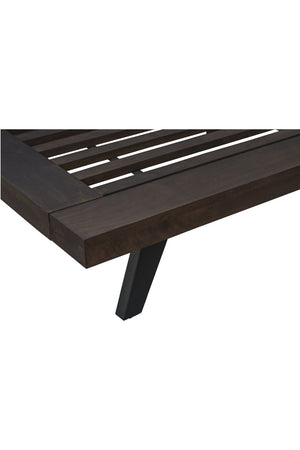   Modern European furniture - Brown Solid Acacia Bed - www.oroa.com | Oroa.com