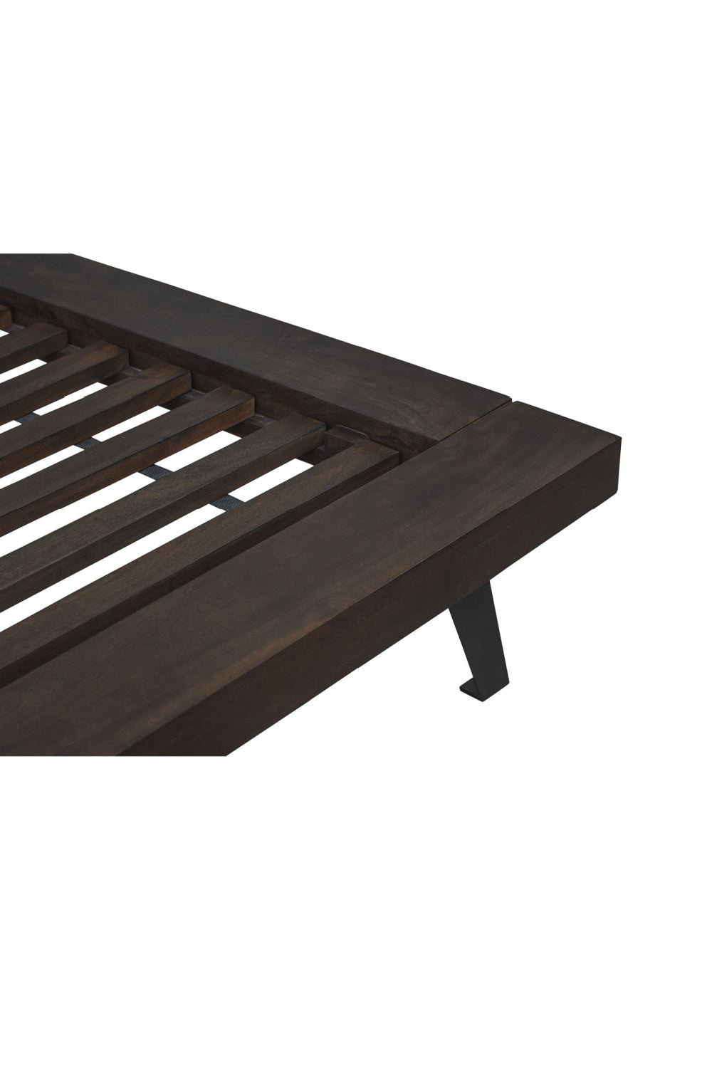   Modern European furniture - Brown Solid Acacia Bed - www.oroa.com | Oroa.com