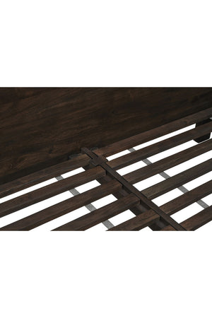   Modern European furniture - Brown Solid Acacia Bed - www.oroa.com | Oroa.com