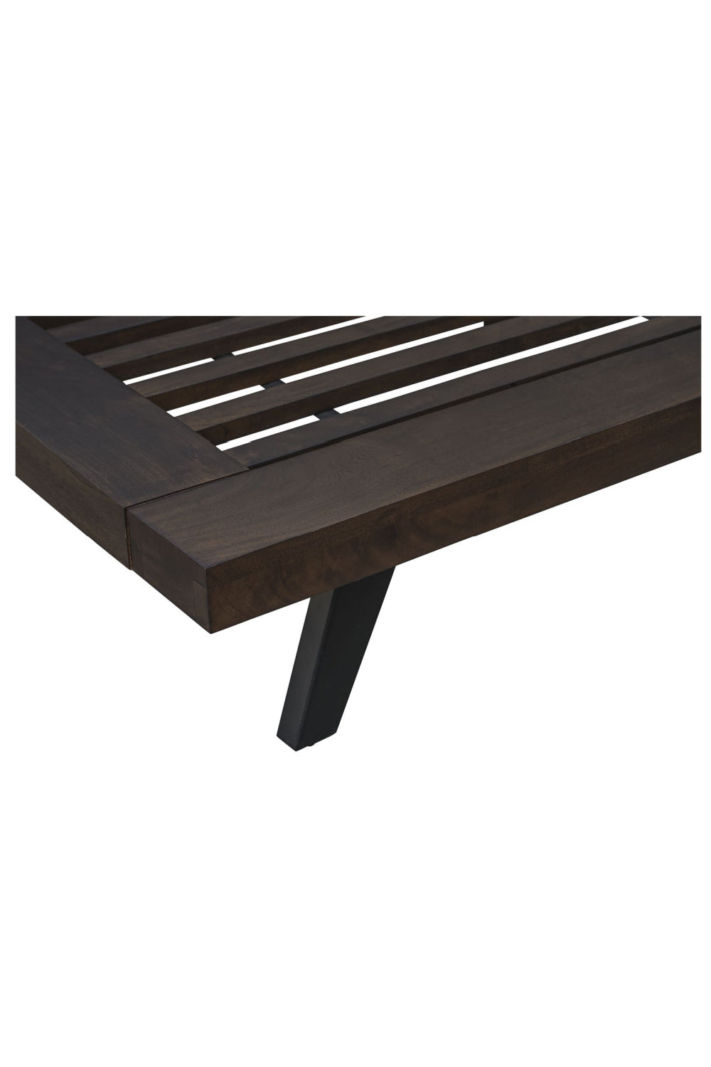   Modern European furniture - Brown Solid Acacia Bed - www.oroa.com | Oroa.com
