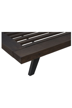   Modern European furniture - Brown Solid Acacia Bed - www.oroa.com | Oroa.com