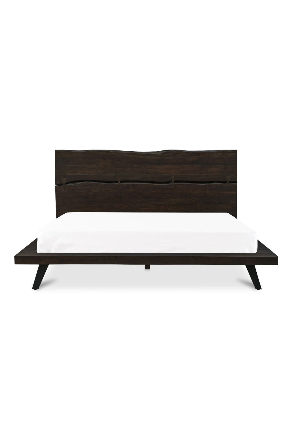   Modern European furniture - Brown Solid Acacia Bed - www.oroa.com | Oroa.com