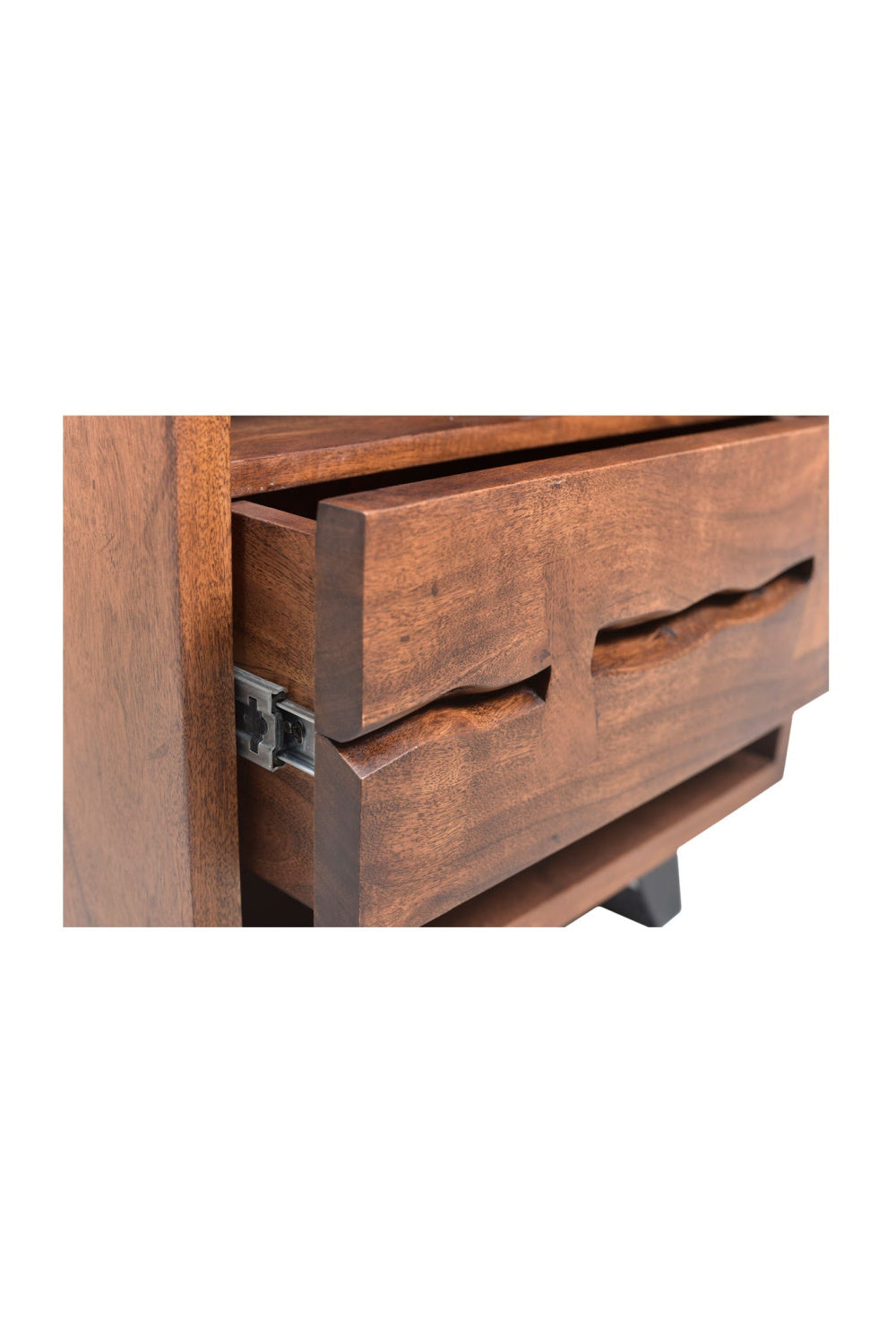   Modern European furniture - Solid Acacia 1-Drawer Nightstand - www.oroa.com | Oroa.com