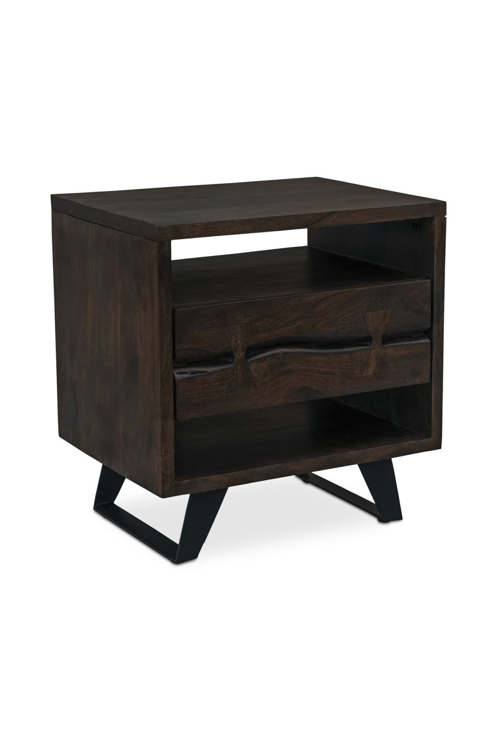   Modern European furniture - Solid Acacia 1-Drawer Nightstand - www.oroa.com | Oroa.com