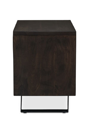   Modern European furniture - Solid Acacia 1-Drawer Nightstand - www.oroa.com | Oroa.com