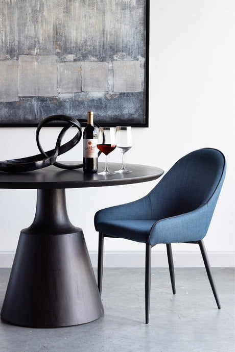  Modern European furniture - Blue Dining Chair Set (2) - www.oroa.com | Oroa.com