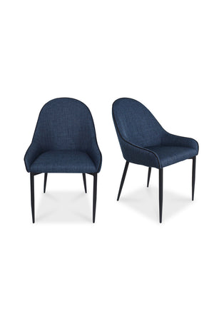  Modern European furniture - Blue Dining Chair Set (2) - www.oroa.com | Oroa.com