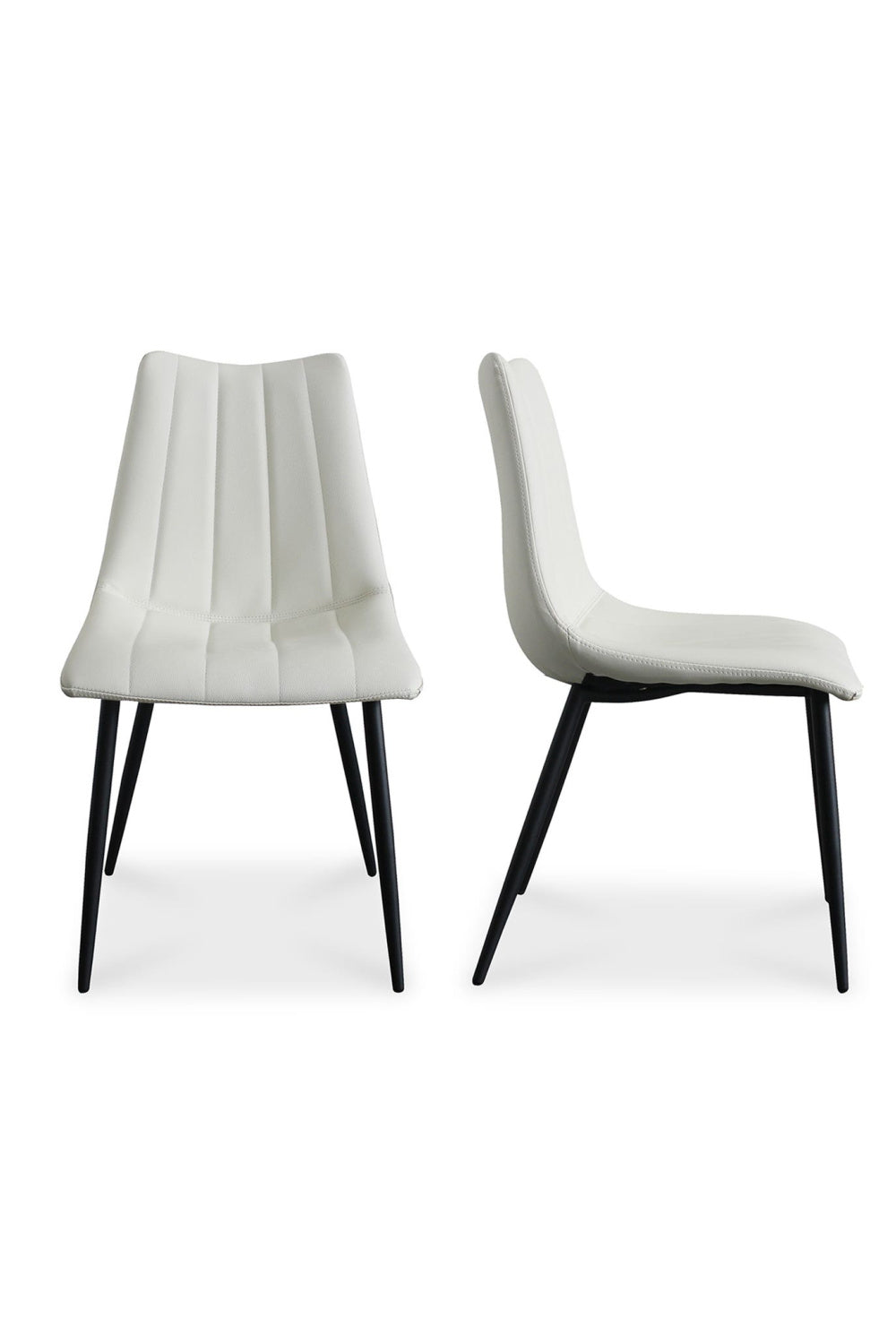   Modern European furniture - Vertical Stitched Dining Chairs (2) - www.oroa.com | Oroa.com