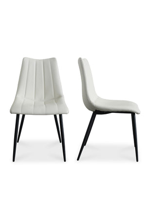   Modern European furniture - Vertical Stitched Dining Chairs (2) - www.oroa.com | Oroa.com
