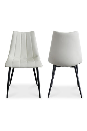   Modern European furniture - Vertical Stitched Dining Chairs (2) - www.oroa.com | Oroa.com