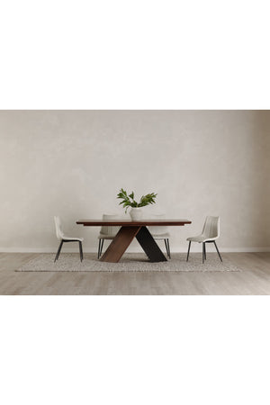  Modern European furniture - Vertical Stitched Dining Chairs (2) - www.oroa.com | Oroa.com