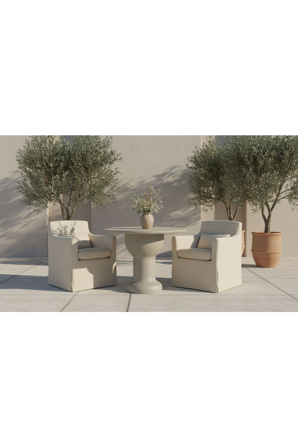   Slipcovered Outdoor Dining Chair | Oroa.com