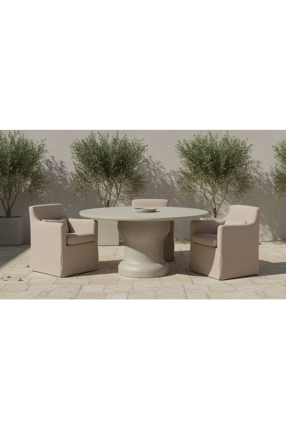   Slipcovered Outdoor Dining Chair | Oroa.com