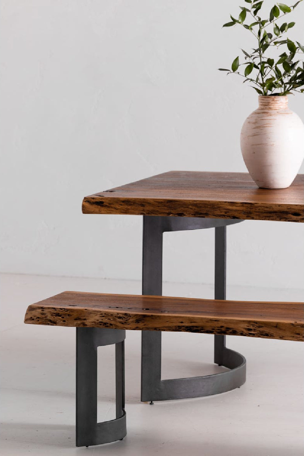   Modern European furniture - Brown Acacia Bench - www.oroa.com | Oroa.com