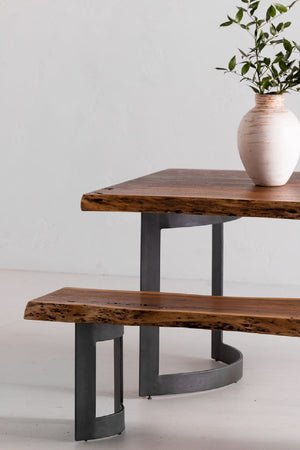   Modern European furniture - Brown Acacia Bench - www.oroa.com | Oroa.com