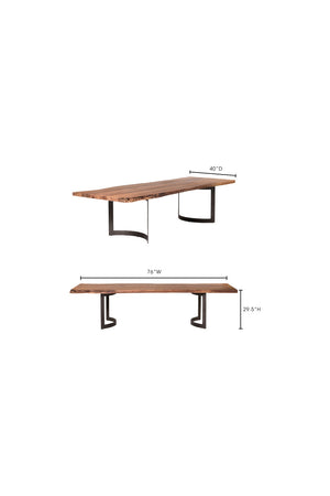   Modern European furniture - Solid Acacia Wood Dining Table - www.oroa.com | Oroa.com