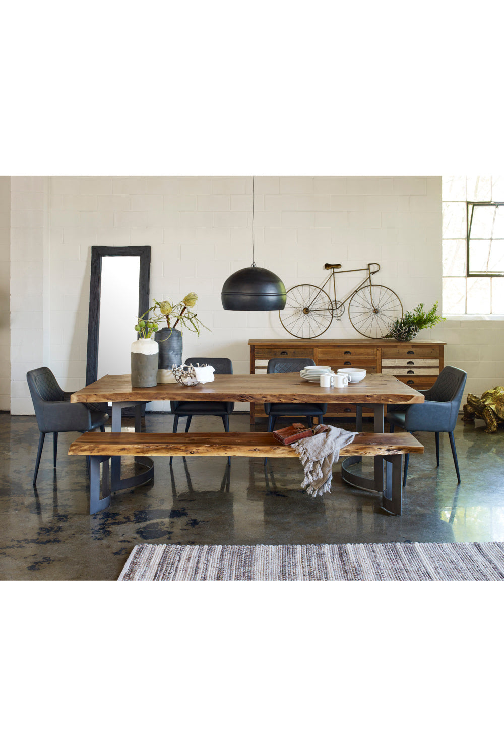   Modern European furniture - Rustic Natural Acacia Bench - www.oroa.com | Oroa.com