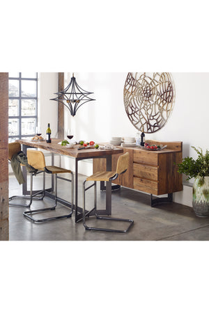   Modern European furniture - Acacia Wood Top Counter Table - www.oroa.com | Oroa.com