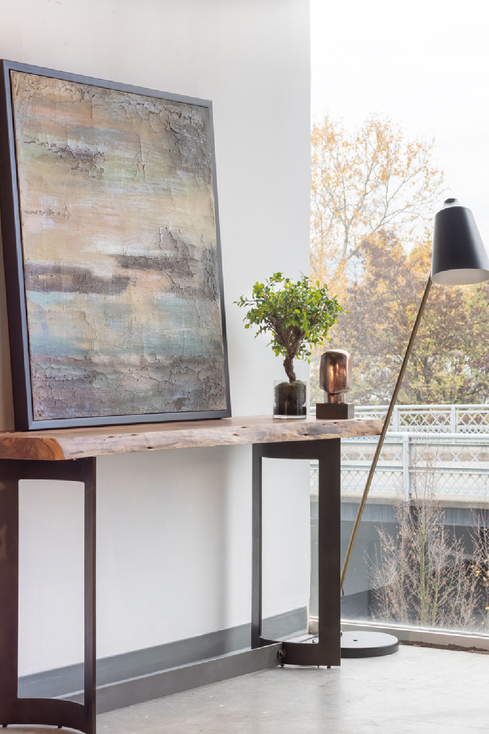   Modern European furniture - Brown Acacia Rustic Console Table - www.oroa.com | Oroa.com