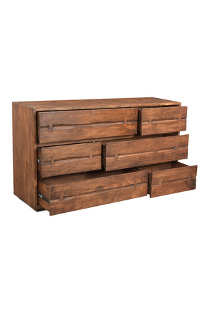   Modern European furniture - Solid Acacia 6-Drawer Dresser - www.oroa.com | Oroa.com