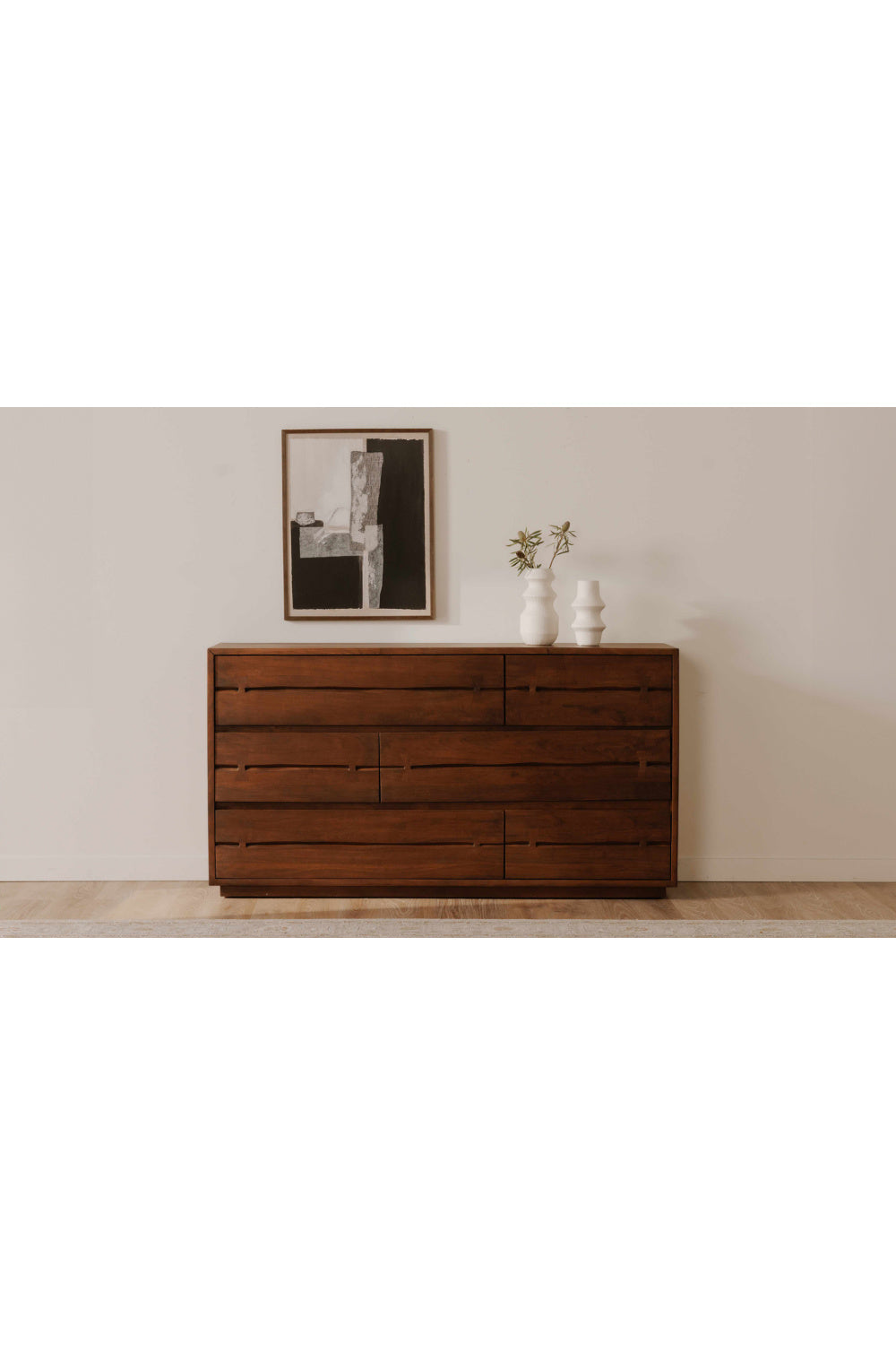  Modern European furniture - Solid Acacia 6-Drawer Dresser - www.oroa.com | Oroa.com