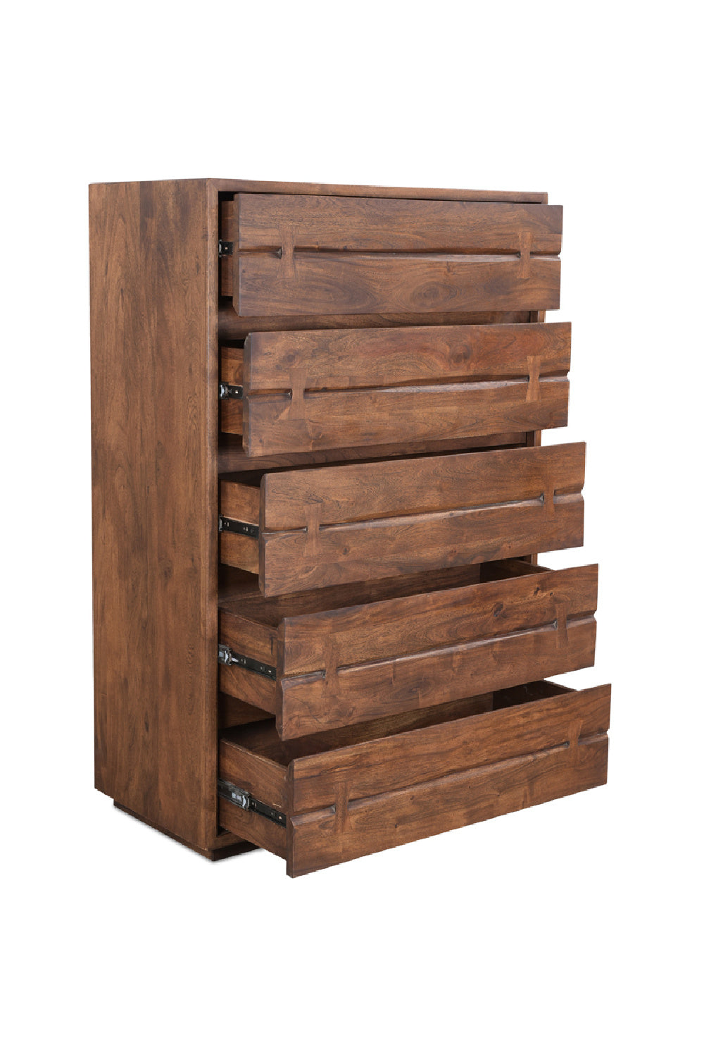   Modern European furniture - Solid Acacia 5-Drawer Chest - www.oroa.com | Oroa.com
