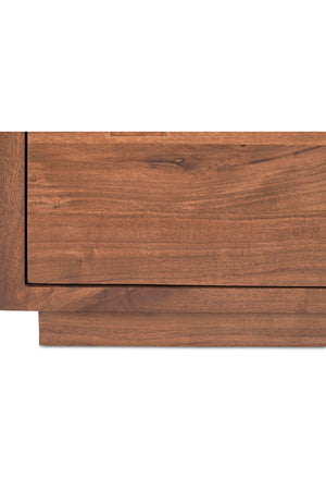   Modern European furniture - Solid Acacia 2-Drawer Nightstand - www.oroa.com | Oroa.com