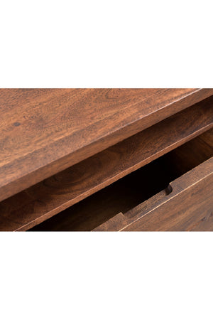  Modern European furniture - Solid Acacia 2-Drawer Nightstand - www.oroa.com | Oroa.com
