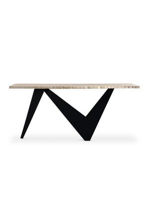   Modern European furniture - Sculptural Iron Base Console Table - www.oroa.com | Oroa.com