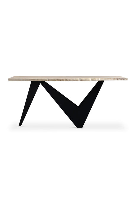   Modern European furniture - Sculptural Iron Base Console Table - www.oroa.com | Oroa.com