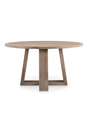   Modern European furniture - Whitewashed Acacia Round Dining Table - www.oroa.com | Oroa.com