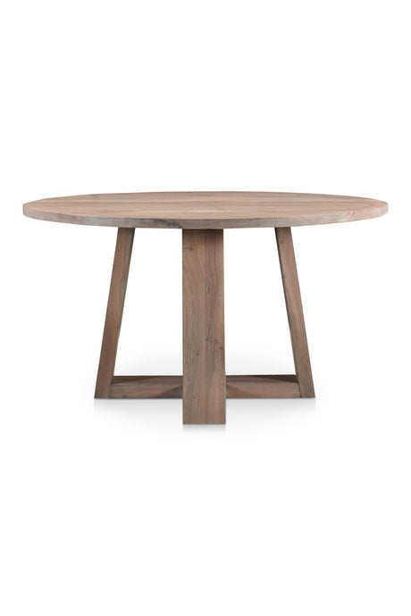   Modern European furniture - Whitewashed Acacia Round Dining Table - www.oroa.com | Oroa.com