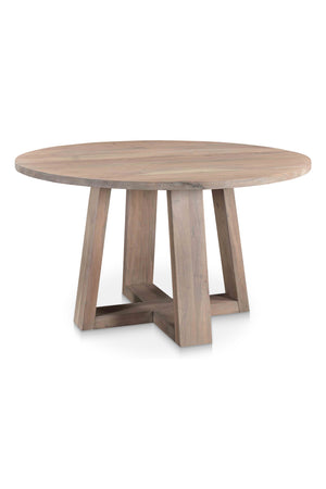  Modern European furniture - Whitewashed Acacia Round Dining Table - www.oroa.com | Oroa.com