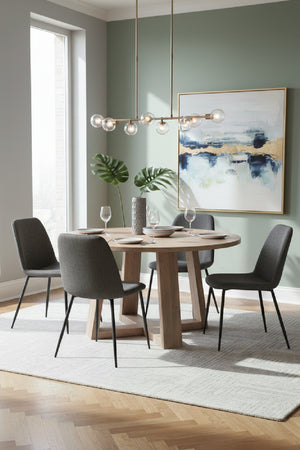   Modern European furniture - Whitewashed Acacia Round Dining Table - www.oroa.com | Oroa.com