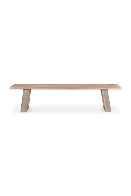  Modern European furniture - Whitewashed Acacia Wood Bench - www.oroa.com | Oroa.com