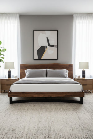   Modern European furniture - Rustic Natural Acacia Bed - www.oroa.com | Oroa.com