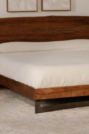   Modern European furniture - Rustic Natural Acacia Bed - www.oroa.com | Oroa.com