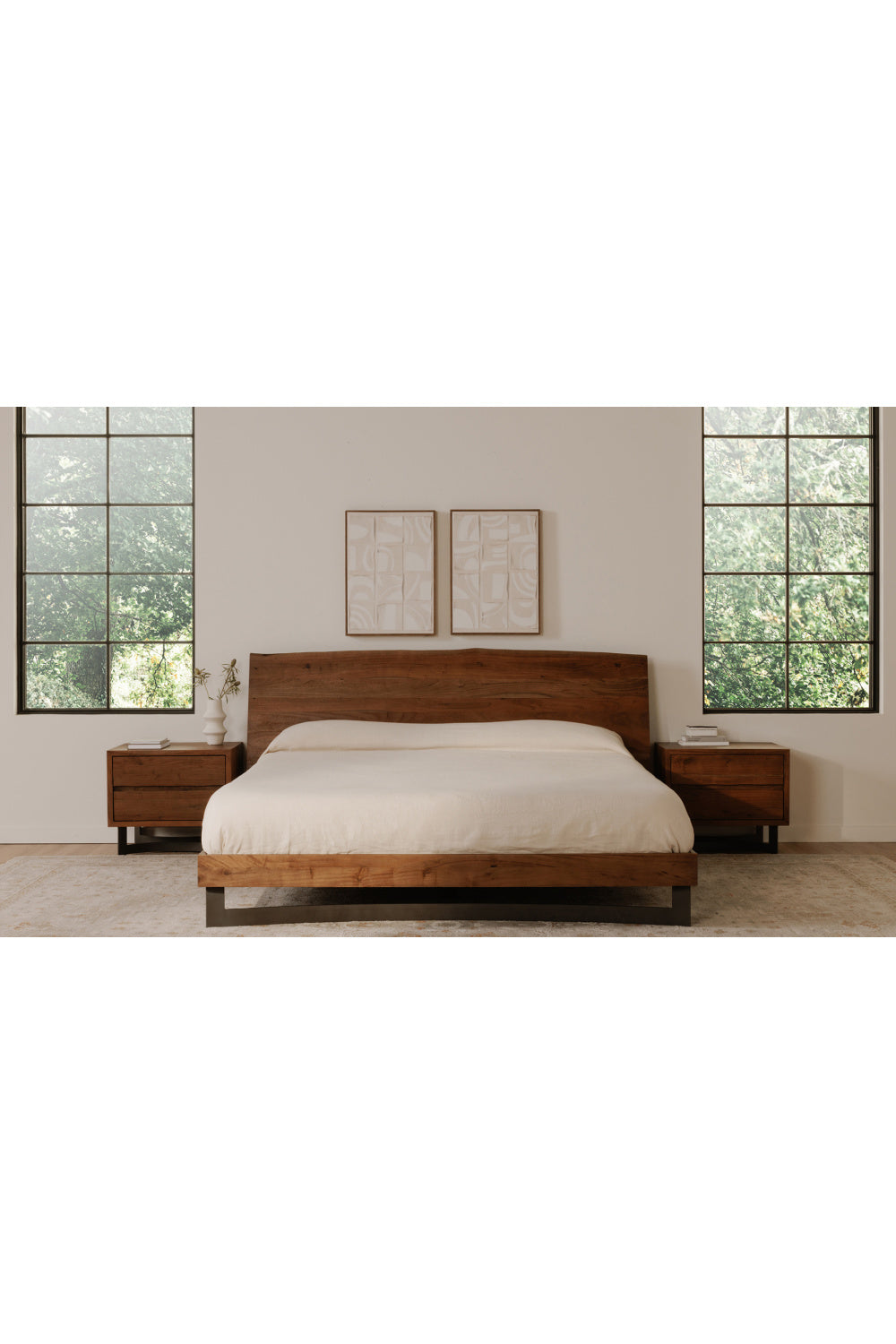   Modern European furniture - Rustic Natural Acacia Bed - www.oroa.com | Oroa.com