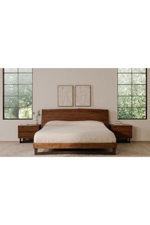   Modern European furniture - Rustic Natural Acacia Bed - www.oroa.com | Oroa.com