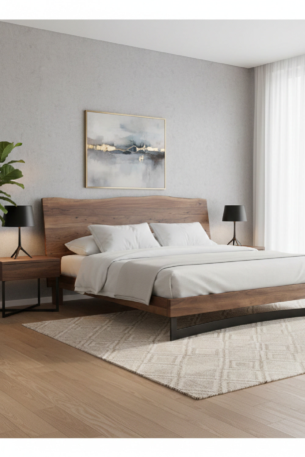   Modern European furniture - Rustic Natural Acacia Bed - www.oroa.com | Oroa.com
