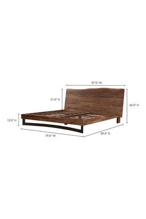   Modern European furniture - Rustic Natural Acacia Bed - www.oroa.com | Oroa.com