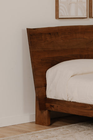   Modern European furniture - Rustic Natural Acacia Bed - www.oroa.com | Oroa.com