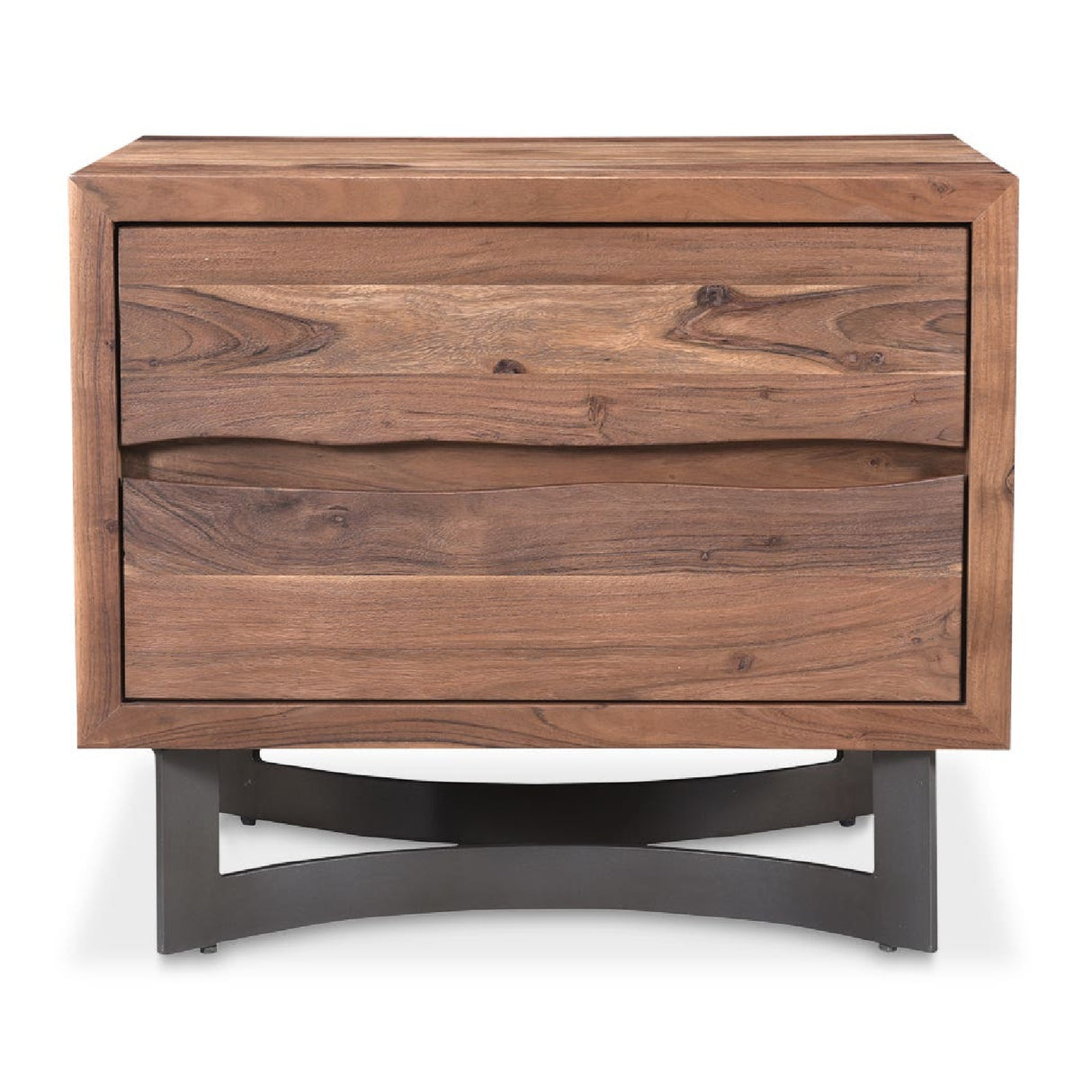   Modern European furniture - Acacia 2-Drawer Rustic Nightstand - www.oroa.com | Oroa.com