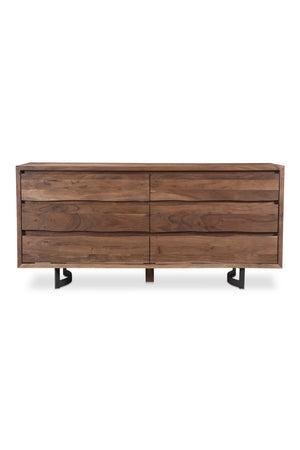   Modern European furniture - Solid Oak 6-Drawer Dresser - www.oroa.com | Oroa.com