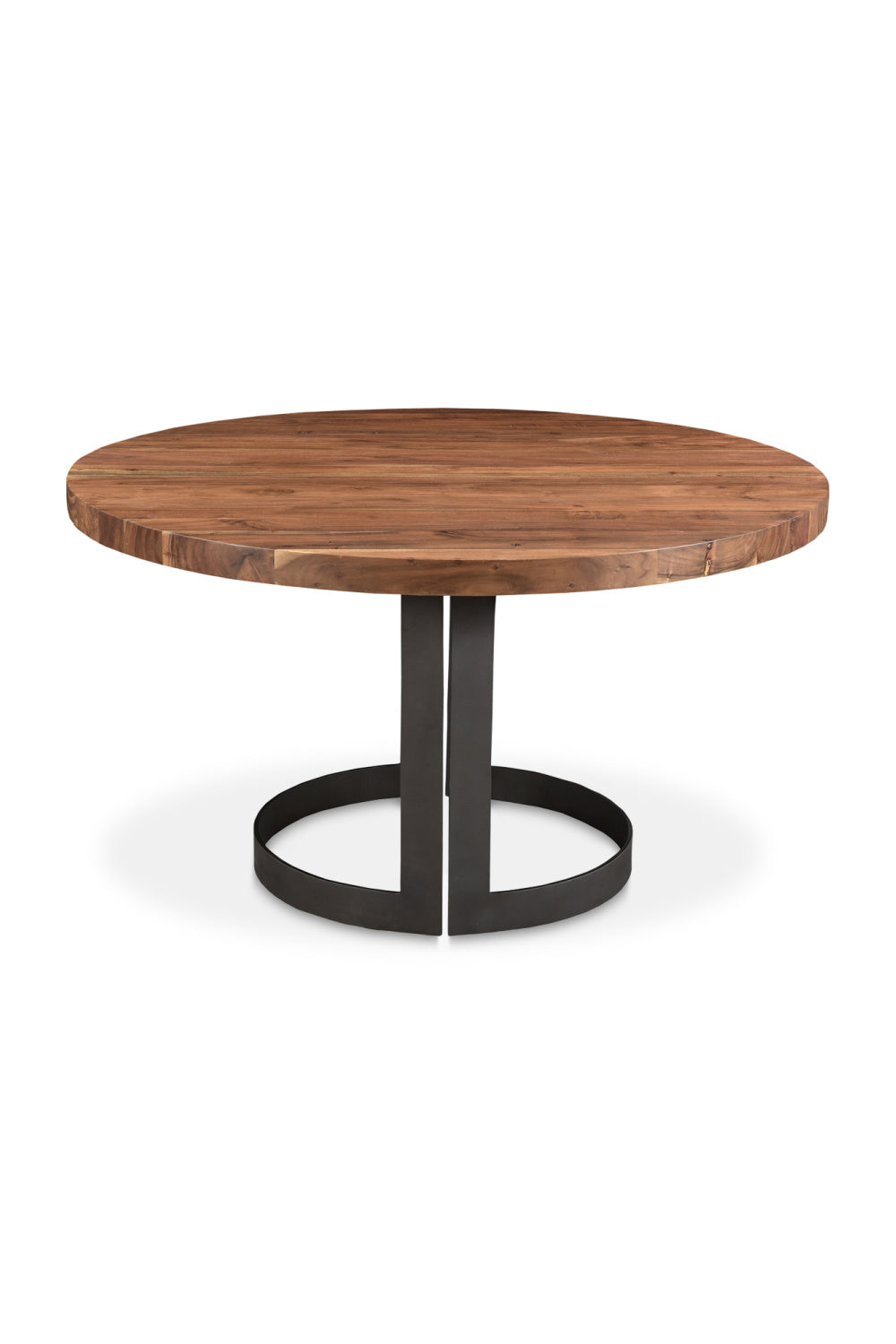  Brown Acacia Round Dining Table | Oroa.com